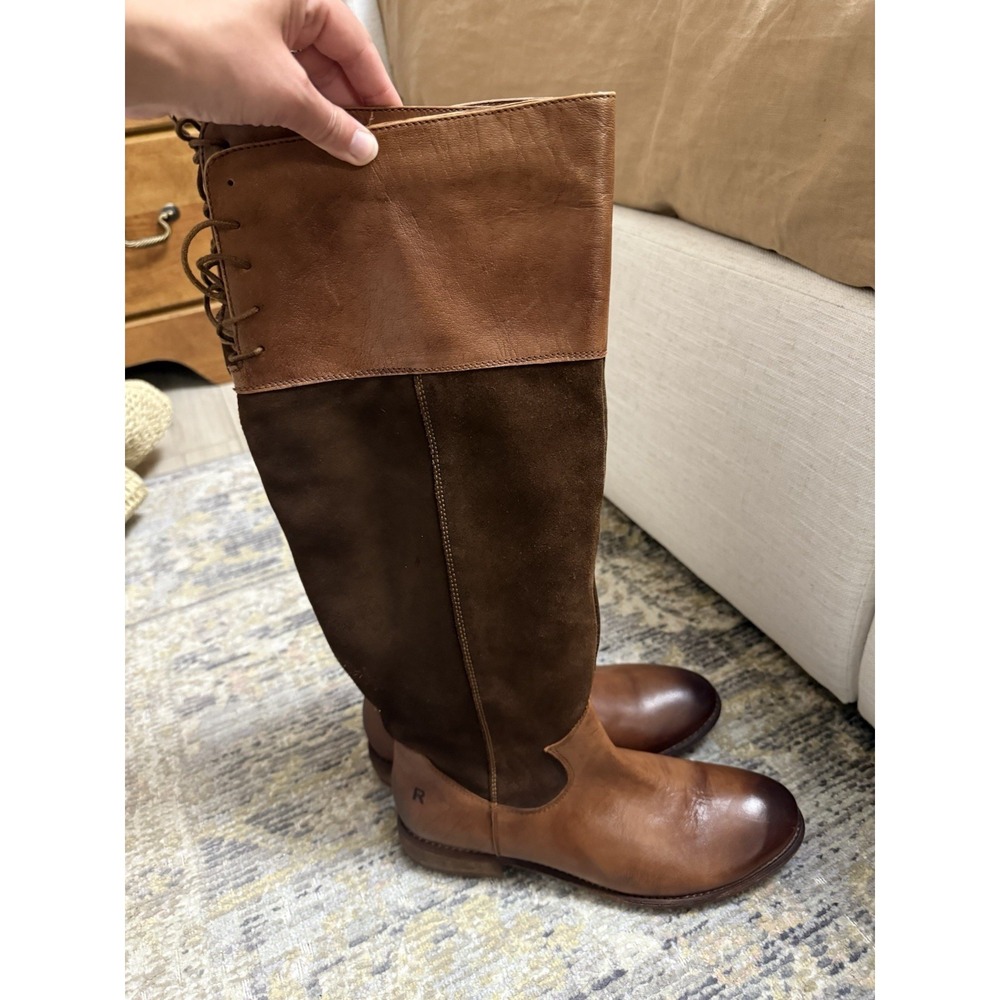 NEW Roan by Bed Stu Natty tall Brown Leather Knee-High riding Boots - Picture 4 of 15